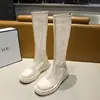 Botas de Malla Estilo Nuevo Verano 2026, Botas Largas para Mujer, Sandalias Delgadas de Moda Caladas, Botas Largas Versátiles Transpirables de Malla con Suela Gruesa
