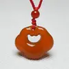 Colgante Nube de Calcedonia Tipo Hielo Natural para Hombres y Mujeres, Adorno de Jade, Colgante Nube de la Paz Estilo Pareja de Ágata