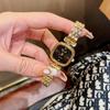 Dimini Timini Moda Pequeno Quadrado Relógio Temperamento Relógio Feminino Liga Pulseira de Aço Relógio Feminino Relógio Feminino Simples Relógio de Quartzo