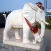 Escultura de Fibra de Vidro para Exterior Paisagismo de Jardim Grande Ornamento de Elefante para Decoração de Entrada de Jardim