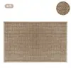 Alfombra de Baño Transfronteriza, Alfombra de Baño Absorbente de Lino de Alta Densidad con Textura Tejida, Base de Goma Antideslizante, Alfombra para la Entrada