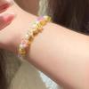 "Jardín de Monet" Pulsera de Perlas Mariposa Púrpura para Mujer Exquisita Nicho Personalidad Nuevo Estilo Chino Pulsera Dulce