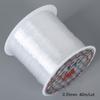 Colar de linha de pesca transparente invisível feito à mão com contas, corrente de clavícula faça você mesmo, colar feito em casa, pingente, cordão, acessórios de joias