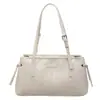 Bolsa de Ombro Estilo Coreano Simples Elegante Estampa de Leopardo para Mulheres 2025 Outono Grande Capacidade Estilo Estrangeiro Bolsa Satchel de Alta Qualidade Bolsa de Axila