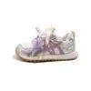 Tênis Respirável de Malha para Meninas 2026 Novo Estilo de Primavera Tênis para Escola Primária Versátil Casual Sola Grossa Sapatos Brancos Infantis