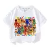 Novo Jogo de Restaurante Pizzy's Parlor Mercadoria Roupas Camiseta de Manga Curta Infantil Top Solto Verão