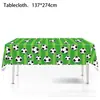 Suministros para Fiesta Temática de Fútbol de Amazon Personalizados Decoración de Cumpleaños Mantel Mantel Desechable de PE Mantel Grande de Fútbol