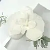 Tecido Não Tecido de Simulação Flores de Orquídea Phalaenopsis DIY Headdress Artesanal Acessórios de Materiais para Prendedor de Cabelo Decoração de Parede de Flores para Casa