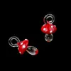 Pendente de Cogumelo de Vidro 18*30mm Joias DIY Colar Pulseira Acessórios Pendente de Cogumelo Atacado