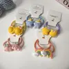 Anillo de goma para el cabello para niños, diseño de princesas, lindo anillo para el cabello con forma de animal de dibujos animados, trenza para el cabello de bebé, cuerda para el cabello que no daña el tocado.