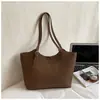 Bolso Grande de Mujer Vintage 2026 Nuevo Primavera/Otoño Casual para el Trabajo Bolso de Hombro Bolso Tote Simple Versátil