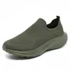 Zapatillas Casuales de Ajuste Ancho para Hombre Talla 39-48 Transfronterizas, Zapatos de Verano Transpirables Slip-On de Tejido Fly-Knit con Punta Ancha