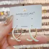 Pendientes de esmalte de doble uso, sencillos y elegantes, con un diseño de nicho, modernos y elegantes, pendientes personalizados que hacen que el rostro se vea más delgado para mujer