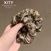 Serie de Color Sólido Clásico Scrunchies de Satín para Niñas, Súper Versátiles para el Día a Día, para Coletas Altas, Peinados de Chongo, Simples, Alta Elasticidad