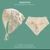Bufanda triangular de punto retro francesa hecha a mano para chica, estilo artístico, dulce y bonito, para viaje, banda para el pelo femenina, a la moda