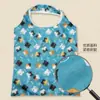 Venta al por mayor del fabricante En stock Plegable Compacta Portátil Bolsa para la compra Bolsa para la compra del supermercado Poliéster Estampada Ecológica