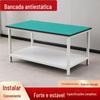 Bancada antiestática de camada dupla oficina de fábrica linha de montagem bancada de operação pesada bancada de teste bancada de embalagem expressa de e-commerce