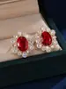 Pendientes de botón de circón exquisitos vintage, Pendientes de circón de girasol estilo francés de lujo ligero, Pendientes elegantes versátiles para bodas y banquetes