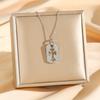 Collar de acero de titanio transfronterizo para mujer Joker sentido de alta gama no se desvanece diseño minoritario coreano temperamento cadena de clavícula joyería al por mayor