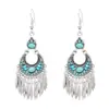 Aretes de Estilo Étnico para Mujer, Joyería de Borlas Retro de Xizang, Accesorios Exóticos de Estilo Étnico Miao, Aretes para Sesión de Fotos, Atuendo de Viaje para Mujer