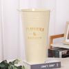 Suministro de Fábrica Suministro Cubo de Flores de Hierro Arreglo Floral Tubo de Flor Despertar de Hierro Flores Secas Flores Cubo de Flores Despertar de Pie Crema