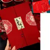 Carta de Compromisso Carta de Nomeação Cerimônia de Casamento Chinesa Carta de Casamento Manuscrita Carta de Nomeação de Casamento Estilo Chinês Dia da Entrega da Carta de Casamento com Sentido Avançado