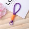 Cor de correspondência de telefone móvel cordão chaveiro simples curto caso de telefone móvel universal cordão criativo carro chaveiro ornamentos
