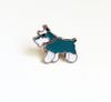 Broche de metal para perro mascota de venta caliente, insignia para ropa y sombrero, aleación, accesorios para amantes de los animales, una generación de punto