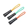 P080 Personalizado Exportação Transfronteiriça Plástico Bagagem Roupas Puxador de Zíper PVC Silicone Dupla Face Embossado Aba de Puxar Acessórios