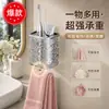 Estante de Almacenamiento para Baño Textura Glaciar Montado en Pared Caja de Almacenamiento con Forma de Onda de Agua Estante de Almacenamiento para Artículos de Tocador de Baño Sin Taladrar