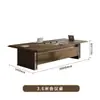 Juego de Mesa y Sillas de Alta Gama para Conferencias, Mesa Larga Grande con Veta de Madera de Lujo Ligero, Mesa Rectangular de Negociación, Sala de Conferencias de Capacitación Moderna Simple