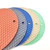 Almohadilla redonda de silicona de panal de abeja para aislamiento térmico lavable para cocina, antideslizante, antiquemaduras, mantel individual, tapete para tazón, tapete para olla resistente a altas temperaturas