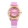 Novo Produto Womage Recorte Relógio Casual Feminino Quartzo Estilo Coreano Popular Moda Versátil Relógio de Estudante