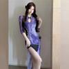 Comercio exterior mayoreo fábrica directo retro nuevo estilo chino temperamento sexy estampado cheongsam vestido mejorado mujeres