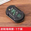 Crema para zapatos, crema universal incolora para zapatos, abrillantador, mantenimiento, limpieza, cepillo con cera para zapatos, toallita de esponja de doble cara