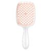 Nuevo peine hueco de peluquería peine de masaje sin nudos uso dual húmedo y seco color degradado peine de dientes anchos esponjoso transfronterizo