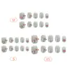 Pegatinas de Uñas Artísticas para Verano Cherry Crystal Ojo de Gato 3D Transparentes y Suaves para Estudiantes, Realza la Luminosidad, Uñas Portátiles de Alta Gama 30 piezas