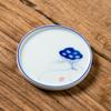 Posavasos de cerámica pintado a mano, creativo portavasos de porcelana blanca dulce, juego de té aislado, juego de té Kung Fu para el hogar, accesorios para la ceremonia del té