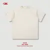 Camiseta Casual para Hombre de Algodón Puro con Mangas Raglán 260g Marca de Moda Urbana Retro Americana Lavada y Desgastada Manga Corta