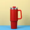 Amazon Mango Coche Taza de Café Gran Capacidad Popote Acero Inoxidable 304 Termo Vaso de Doble Pared Conservación Frío Taza de Hielo