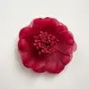 En Stock Flores de Gasa de 7 cm Accesorios Hechos a Mano para DIY Pinzas para el Cabello Broches Flores para Sombreros Accesorios para Ropa Venta al por Mayor