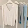 Fábrica de Suéteres Dalan Source Cárdigan de punto suave estilo coreano para mujer, suave y amigable con la piel, top versátil y moderno para principios de otoño