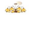 Lustre Estilo Medieval para Sala de Estar, Lustre Estilo Creme para Sala de Jantar, Lustre de Alta Qualidade Estilo Creme, Luz Principal para Sala de Estar com Proteção para os Olhos para Quarto