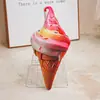 Muñeco de almohada de helado de dibujos animados, juguete de peluche, muñeco de helado de cono, accesorios de fotografía de ocio para niños, adornos