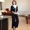 Conjunto de Duas Peças Outono e Inverno para Mãe de Meia-Idade 2026 Novo Elegante Slim-Fit Moda Redutor de Idade Versátil para Mulheres de Meia-Idade e Idosas