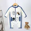 Nuevo Pelele Adorable de Dibujos Animados para Bebé Niño para Primavera y Otoño con Cuello Alto para Salidas