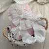 Set de calcetines con lazo de encaje y diadema para bebé, calcetines florales de media pantorrilla para bebés niñas, caja de regalo para sesión de fotos de recién nacidos