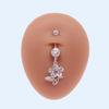 Gatte Corazón europeo y americano transfronterizo, sirena, full diamond, piercing para ombligo, sol, arco, acero inoxidable, clavo para ombligo
