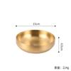 Vajilla Coreana Personalizada de Fábrica Acero Inoxidable 304 Plato para Salsa Guarnición Barbacoa para Mojar Guarnición Plato para Hot Pot