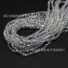 Cuentas de cristal de color AB plateado de 4 mm para joyería DIY accesorios de borla accesorios de ropa cuentas sueltas venta al por mayor directa